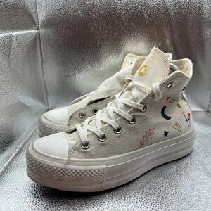 Size‎ 7.5 Converse Chuck Star It's Okay To Wander Womens Platform Shoes 571086C